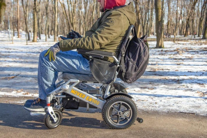 Инвалидная коляска с электроприводом Mover EA900 + Дистанционное управление. Электрическое Инвалидное кресло - изображение 6