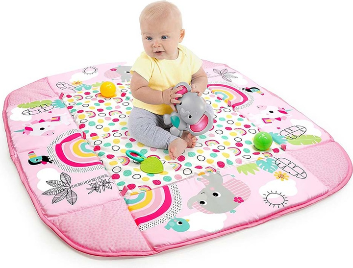 Mata edukacyjna z pileczkami Bright Starts 5 w 1 Tęczowe tropiki (74451126251) - obraz 5