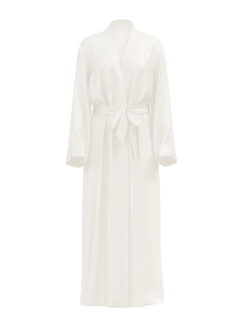 Халат Victoria’s Secret Bride Satin Long Robe M/L Білий (29978108D) - изображение 4