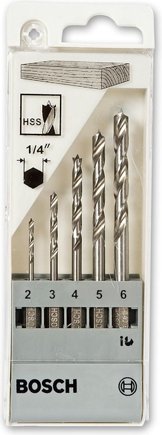 Zestaw wierteł do drewna Bosch 5 szt 2608595525 (3165140395502) - obraz 2
