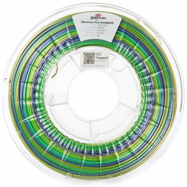 Filament do drukarek 3D Filament Spectrum PLA SILK Rainbow 1.75mm 1000 g Frost Gloss (5905991400875) - obraz 2