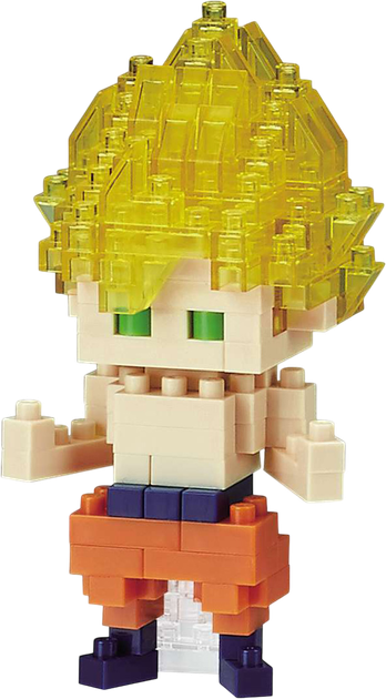 Klocki konstrukcyjne Nanoblock Dragon Ball Son Goku Super Saiyan 130 elementów NBDB_007 (4972825213469) - obraz 2