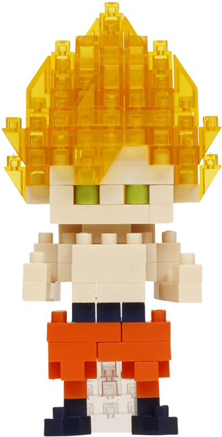 Klocki konstrukcyjne Nanoblock Dragon Ball Son Goku Super Saiyan 130 elementów NBDB_007 (4972825213469) - obraz 3