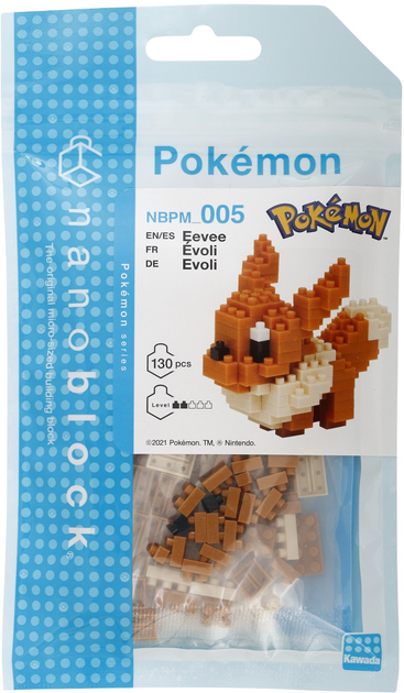 Klocki konstrukcyjne Nanoblock Pokemon Eevee 130 elementów NBPM_005 (4972825146231) - obraz 1