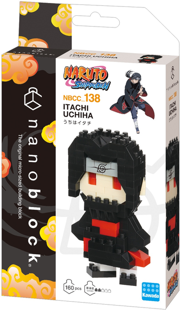 Klocki konstrukcyjne Nanoblock Naruto Itachi Uchiwa 160 elementów NBCC-138 (4972825224250) - obraz 1
