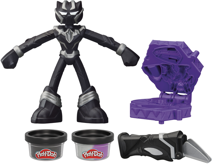 Zestaw kreatywny z masą plastyczną Hasbro Marvel Czarna Pantera Tnące Pazury (F9829_G0055) - obraz 2