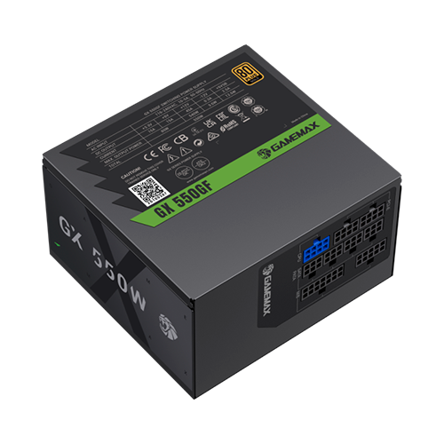 Блок питания модульный для ПК GameMax GX 550GF ATX 2.53 550W 120 мм вентилятор 80+ Gold Black - изображение 6