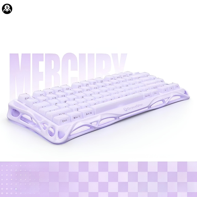Клавиатура GRAVASTAR Mercury K1 Special Edition с комбинированным подключением - Lavender Purple - изображение 3
