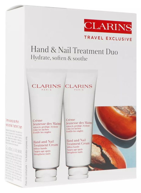 Набір бальзамів для рук Clarins Hand and Nail Treatment 2 x 100 мл (3666057180392) - зображення 1