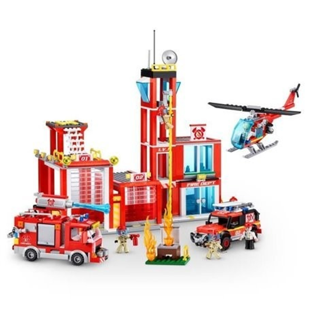 Конструктор Zuru Max CITY Bricks Пожежна бригада 976 елементів (83165Z) (4894680033146) - зображення 3