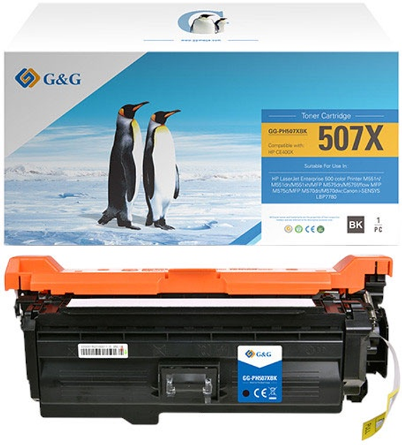 Toner G&G NT-PH507XBK(CE400X) Black - obraz 1