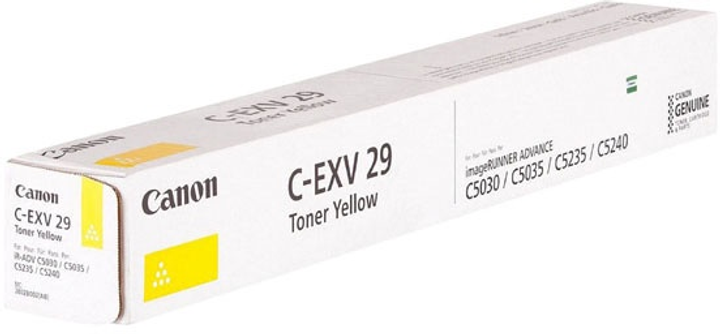 Тонер-картридж Canon C-EXV29 Y Yellow (2802B002) - зображення 1