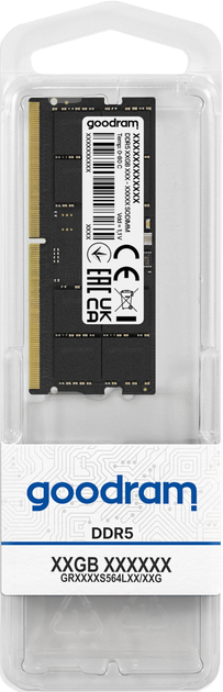 Модуль памяти Goodram 16GB DDR5 5600 SO-DIMM 1.1V - Фото 6 Модуль памяти Goodram 16GB DDR5 5600 SO-DIMM 1.1V - изображение 6