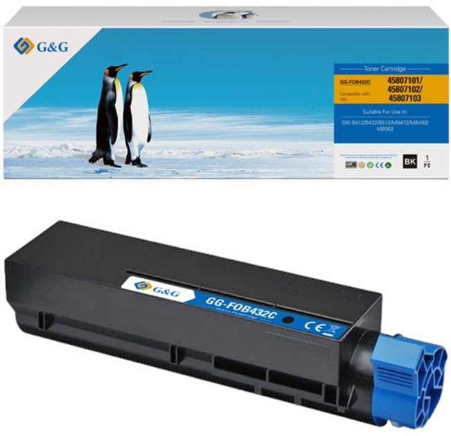 Toner G&G NT-FOB432C Black - obraz 1