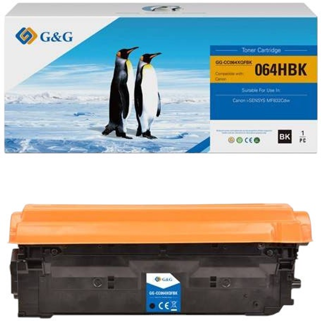 Toner G&G NT-CC064XQFBK-RC Black - obraz 1