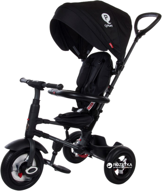 Велосипед трехколесный Sun Baby QPlay Rito Air Надувные колеса Черный ...