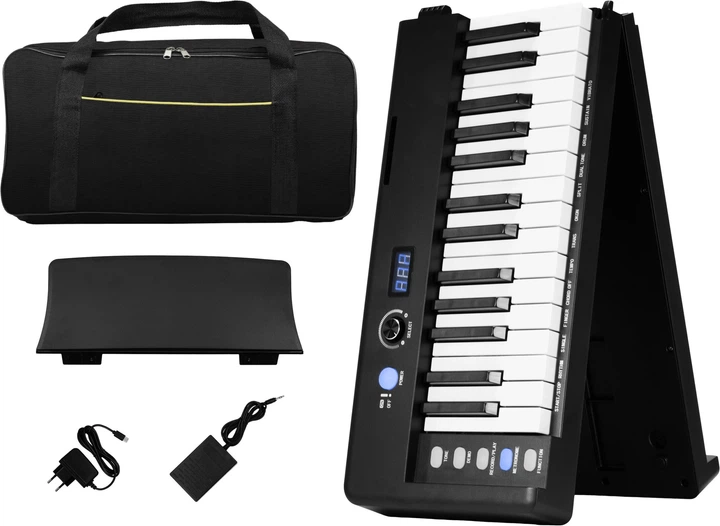 Цифровое пианино MusicMate MM-P7 FoldKeys Black (5904119285561) - Фото 12 Цифровое пианино MusicMate MM-P7 FoldKeys Black (5904119285561) - изображение 12