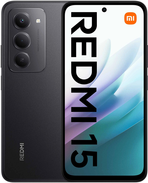 Мобільний телефон Xiaomi Redmi 15 4G 8/256GB NFC Midnight Black (MZB0KPLEU) - зображення 1
