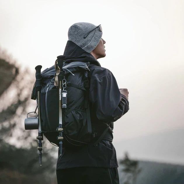 Рюкзак туристический Naturehike CNK2300016, 30+5 л, черный - Фото 7 Рюкзак туристический Naturehike CNK2300016, 30+5 л, черный - изображение 7