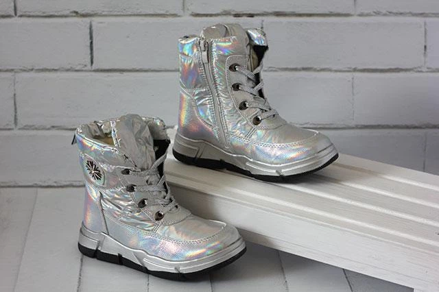 Черевики зимові для дівчинка срібні Jong Golf Розмір 37 23.5 см устілка 1221 - Фото 4 Черевики зимові для дівчинка срібні Jong Golf Розмір 37 23.5 см устілка 1221 - изображение 4
