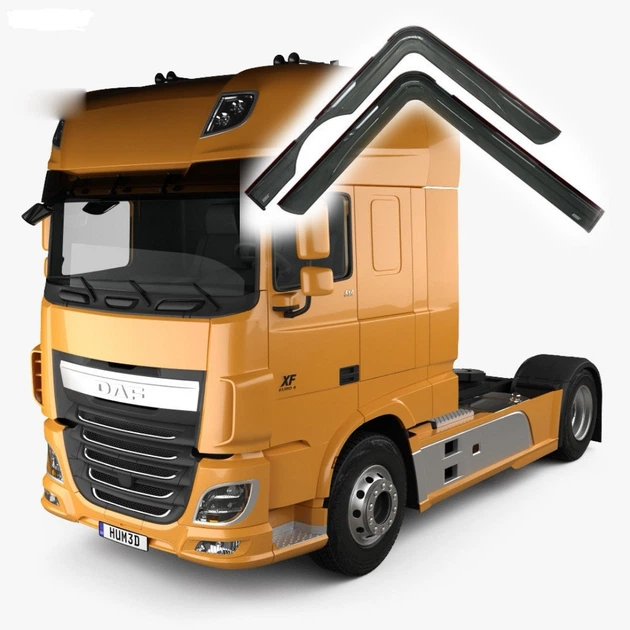 Дефлекторы окон Ветровики DAF 106 самоклеющейся - изображение 2