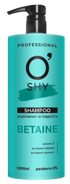 Шампунь O'Shy Betaine Укріплення та гладкість Professional 1 л