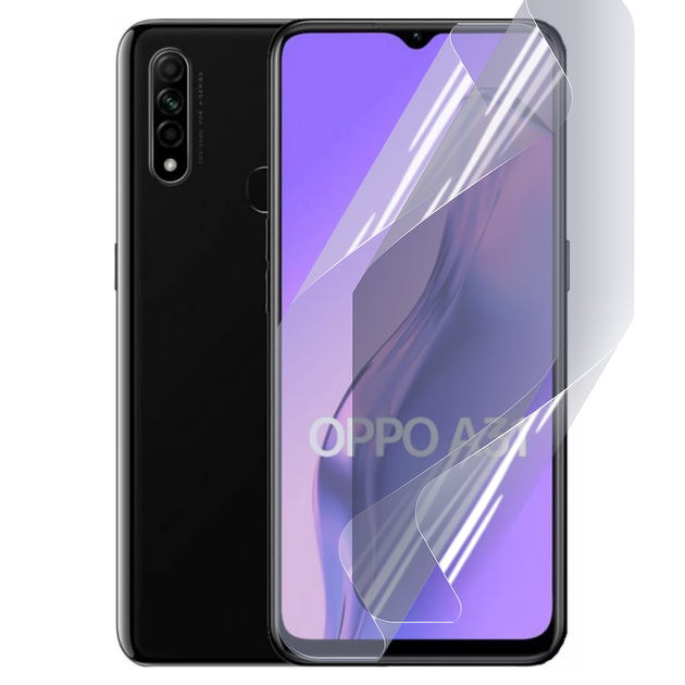 Антишпион приватная плёнка гидрогелевая для смартфона OPPO A31 противоударная прозрачная - Фото 1 Антишпион приватная плёнка гидрогелевая для смартфона OPPO A31 противоударная прозрачная - изображение 1