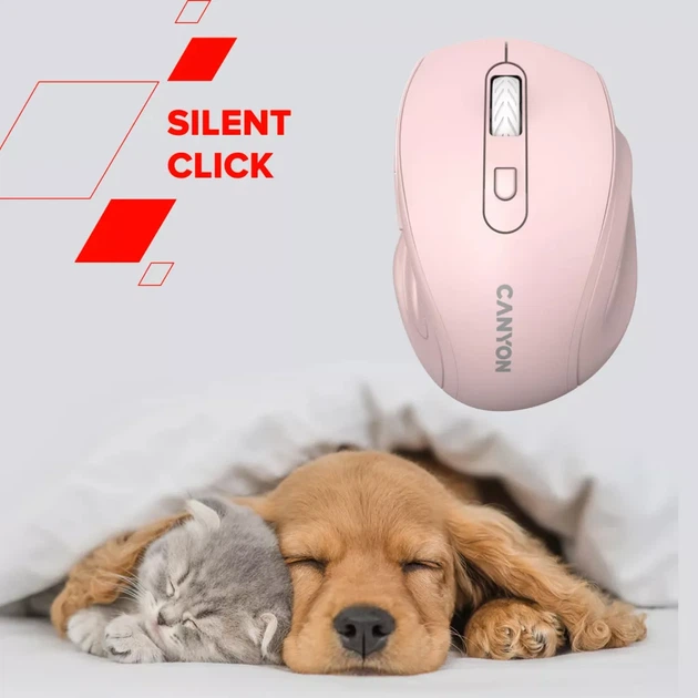 Миша Canyon OnClick 20 Ergonomic Silent Wireless Dark Grey (CNE-CMSW20DG) - зображення 8