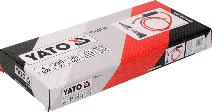Palnik Yato YT-36730 360 mm z trzema punktowymi dyszami do lutowania (5906083070853) - obraz 4