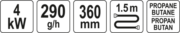Palnik Yato YT-36730 360 mm z trzema punktowymi dyszami do lutowania (5906083070853) - obraz 5