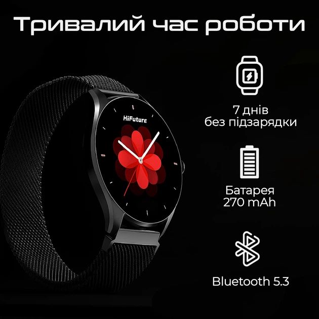Смарт-часы HiFuture Aura 2 Silver (aura2.silver) - изображение 5