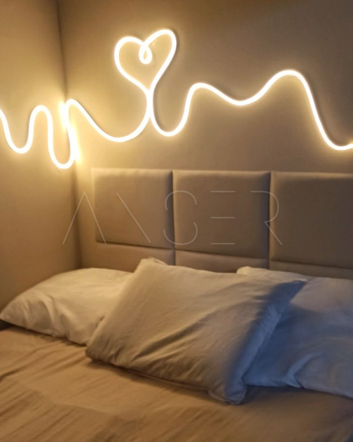 Гнучкий неон FlexGlow LUX 220V теплого білого кольору 10 метрів - зображення 7