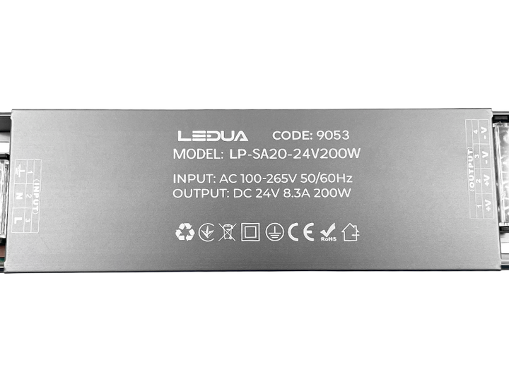 Блок питания 200W-IP20 24V (LP-SA20-24V200W) LEDUA - Фото 6 Блок питания 200W-IP20 24V (LP-SA20-24V200W) LEDUA - изображение 6