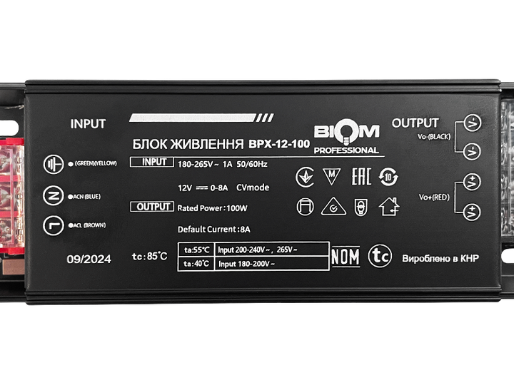 Блок питания 100W-IP20 12V BPX-100 8,3A Professional - изображение 5