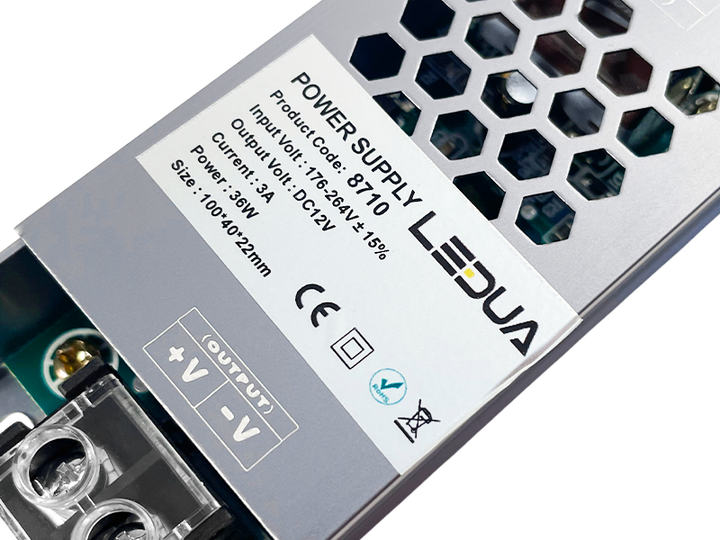 Блок питания LEDUA 12V 36W 3A IP20 (LP-SR20-12V36W) - Фото 6 Блок питания LEDUA 12V 36W 3A IP20 (LP-SR20-12V36W) - изображение 6
