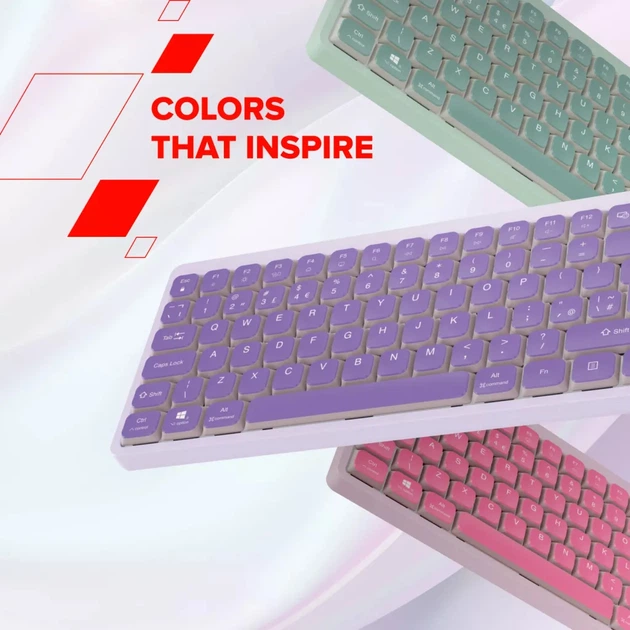 Клавиатура проводная Canyon OnType 10 TKL Low Profile USB Green (CNS-HKB10GR) - изображение 13