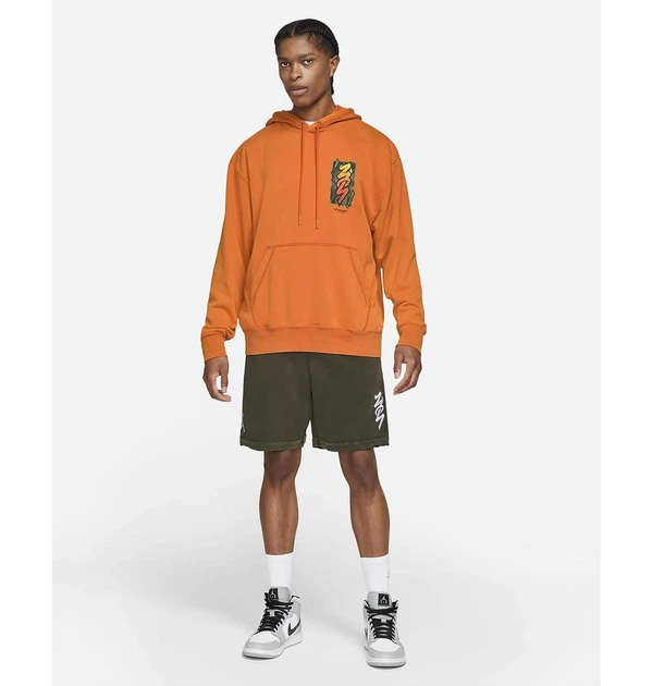 Кофта мужская Jordan Zion Df Perf Flc Hoodie L Помаранчевий DH0598-893 - изображение 2