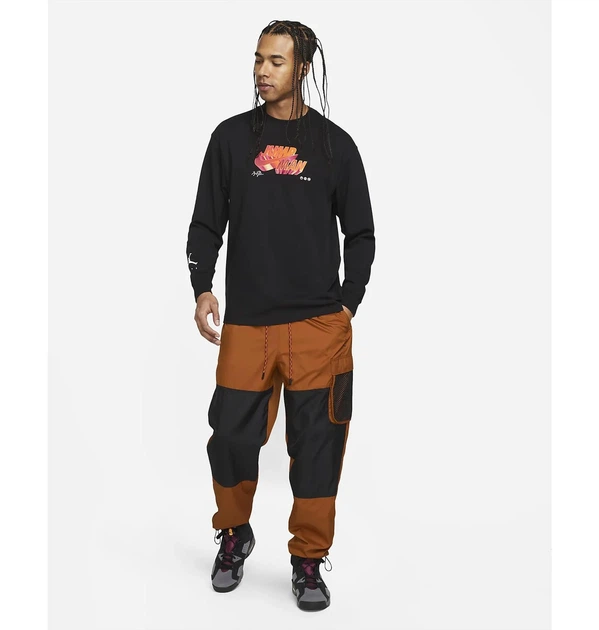 Кофта мужская Jordan Jumpman L Чорний DH8806-010 - Фото 3 Кофта мужская Jordan Jumpman L Чорний DH8806-010 - изображение 3