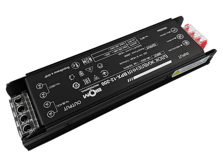 Блок живлення Biom BPх-12-200 12V 200W 16.6А IP20 - зображення 2