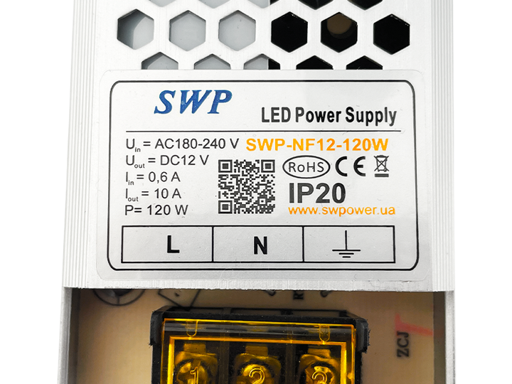 Блок питания 12V 120W IP20 (SWP-NF12-120W) - изображение 3