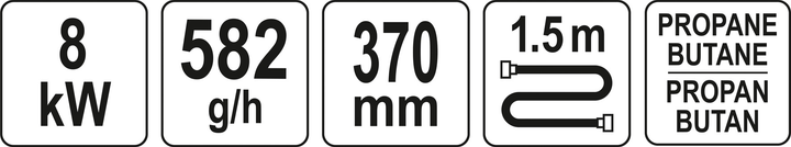 Palnik dekarski Yato z dwiema dyszami YT-36740 (5906083070822) - obraz 3