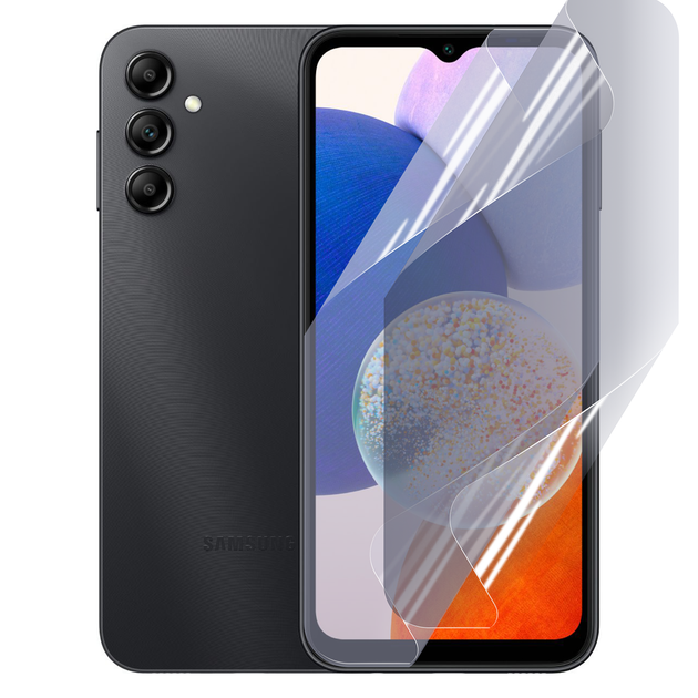 Плівка гідрогелева для Samsung Galaxy A14 5G (SM-A146) глянцевая протиударна прозора - Фото 1 Плівка гідрогелева для Samsung Galaxy A14 5G (SM-A146) глянцевая протиударна прозора - зображення 1