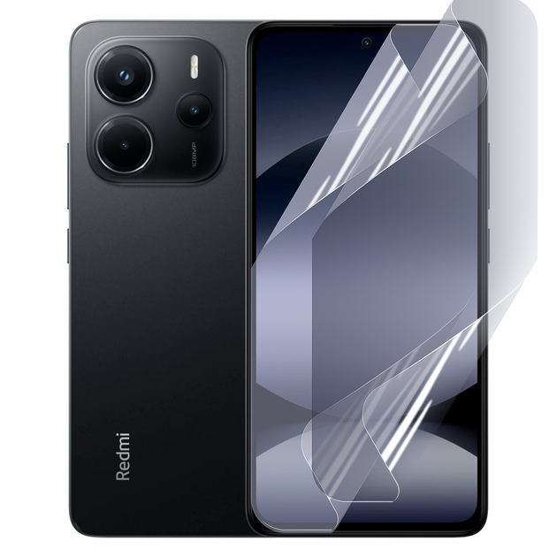 Плівка гідрогелева для Xiaomi Redmi Note 14 глянцева протиударна прозора - Фото 1 Плівка гідрогелева для Xiaomi Redmi Note 14 глянцева протиударна прозора - зображення 1