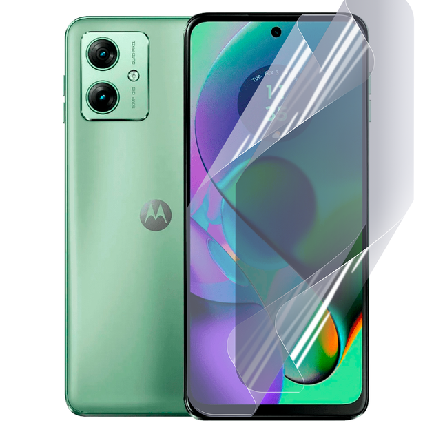 Плівка гідрогелева для Motorola Moto G54 (PB0W0007RS) матова протиударна прозора - Фото 1 Плівка гідрогелева для Motorola Moto G54 (PB0W0007RS) матова протиударна прозора - зображення 1
