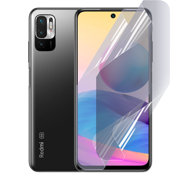 Плёнка гидрогелевая для Xiaomi Redmi Note 10 глянцевая противоударная прозрачная - Фото 1 Плёнка гидрогелевая для Xiaomi Redmi Note 10 глянцевая противоударная прозрачная - изображение 1