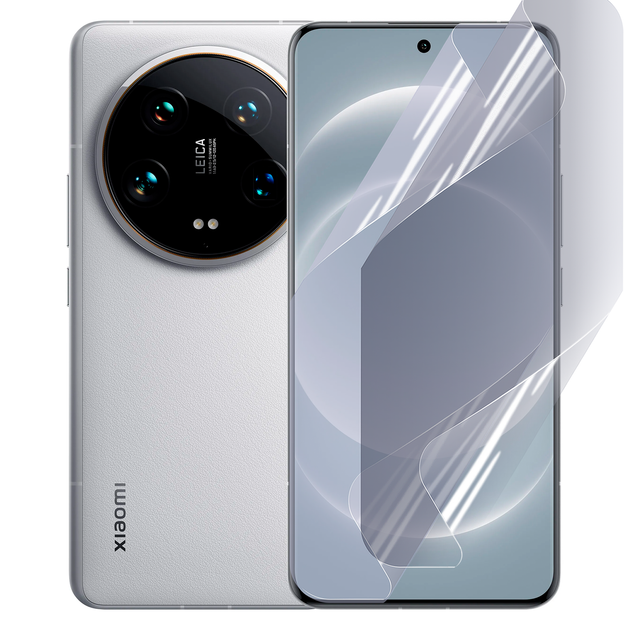 Плёнка гидрогелевая для Xiaomi 14 Ultra глянцевая противоударная прозрачная - Фото 1 Плёнка гидрогелевая для Xiaomi 14 Ultra глянцевая противоударная прозрачная - изображение 1