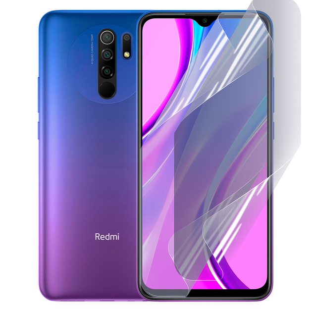 Плёнка гидрогелевая для Xiaomi Redmi 9 глянцевая противоударная прозрачная - Фото 1 Плёнка гидрогелевая для Xiaomi Redmi 9 глянцевая противоударная прозрачная - изображение 1