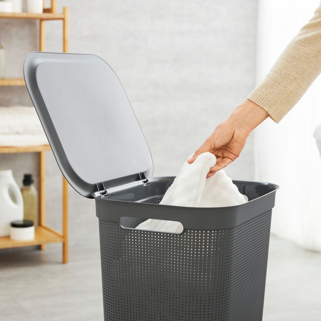 Kosz na pranie Rotho Brisen 50 l Antracyt (1023508853WS) - obraz 2