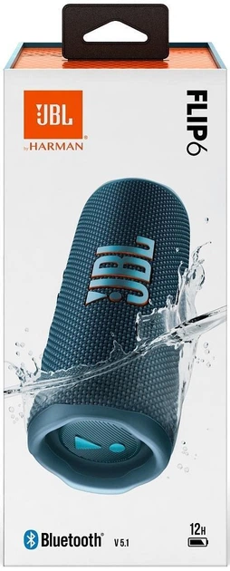 Портативна колонка JBL Flip 6 Blue (JBLFLIP6BLU) – фото