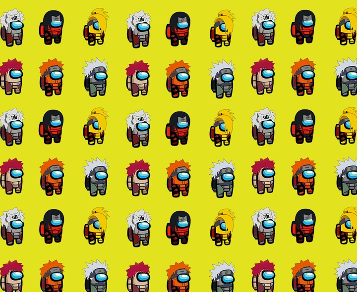 Килимок для мишки Among us Naruto розмір: 180x220 - Фото 1 Килимок для мишки Among us Naruto розмір: 180x220 - изображение 1